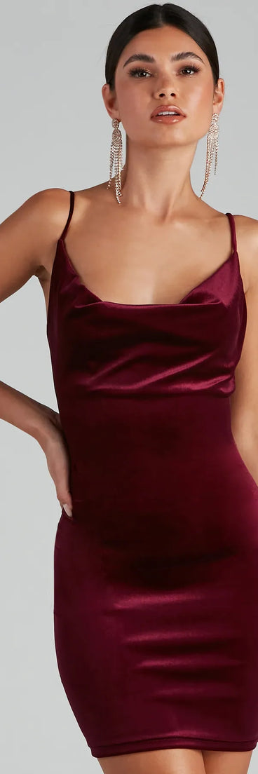 Time To Celebrate Chic Velvet Mini Dress