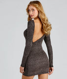 Sparkle Tonight Open Back Mini Dress