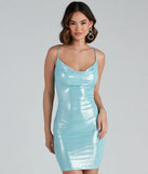 Metallic Marvel Sleeveless Mini Dress