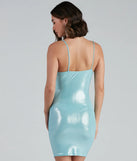 Metallic Marvel Sleeveless Mini Dress