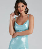 Metallic Marvel Sleeveless Mini Dress