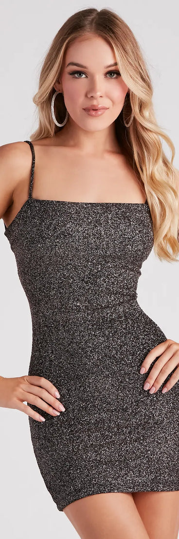 Pop The Glitter Tie-Back Dress