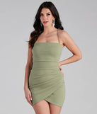 See You Again Crepe Wrap Mini Dress