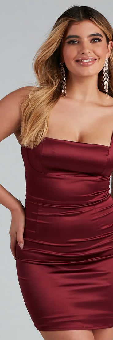 Dirty Martini Satin Mini Dress