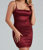 Dirty Martini Satin Mini Dress
