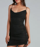 Just Add Glitter Side Tie Mini Dress