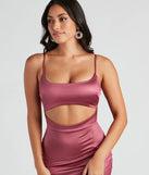 Flaunt your silhouette in the tight All Eyes On You Satin Midi Dress in mauve, a bodycon dress that empowers your look with bold style and effortless edge.
