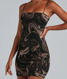 Eye Candy Swirl Mesh Dress