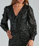 Under A Night Sky Sequin Bodycon