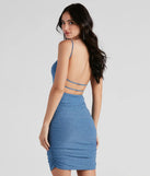 Glamorous Glimmer Glitter Knit Mini Dress