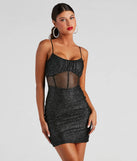 Hit The Lights Glitter Mini Dress