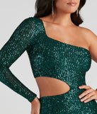 Revamp your 2025 wardrobe with this chic addition, the Sparkle Party Sequin One-Shoulder Mini Dress in hunter green, perfect for elevating your style in the new year.