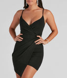 Curves Ahead Crepe V-Neck Mini Dress