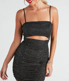 After Glow Glitter Mesh Mini Dress