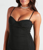 Club Chic Heat Stone Mini Dress