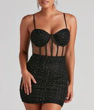 Pop Goes The Party Mesh Mini Dress