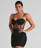 Pop Goes The Party Mesh Mini Dress