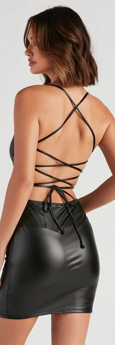 She's Irresistible Lace-Up Dress