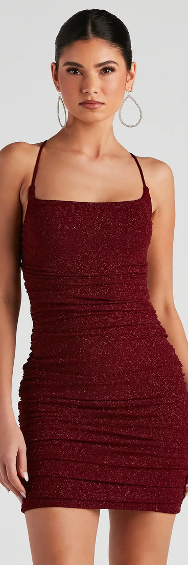 Gorgeous Glow Glitter Mini Dress