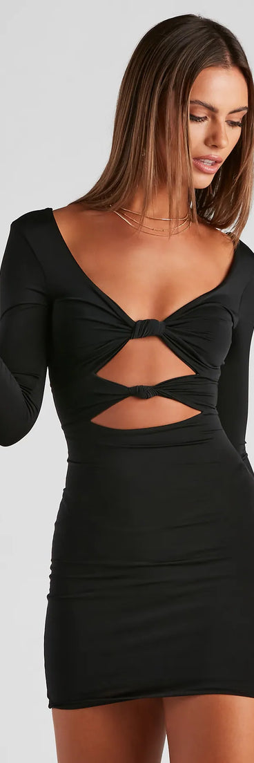 Alluring Deets Bodycon Mini Dress