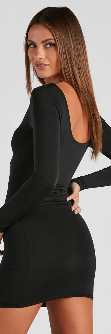 Alluring Deets Bodycon Mini Dress