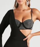 Master Piece Rhinestone Bra Dress