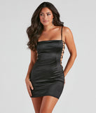 Bring high-impact style to your nightlife in the Dinner And Dancing Satin Dress, a bold black club dress made for dancing, parties, and unforgettable nights.
