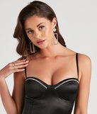 Feelin' Glam Rhinestone Trim Mini Dress