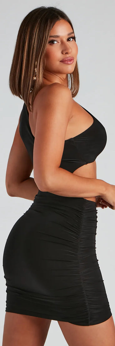 My Moment One Shoulder Mini Dress