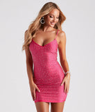 Let's Party Rhinestone Bodycon Mini Dress