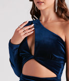 Midnight Moments Velvet Cutout Mini Dress