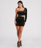 Keep It Luxe Rhinestone Velvet Mini Dress