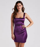 After Midnight Satin Mini Dress