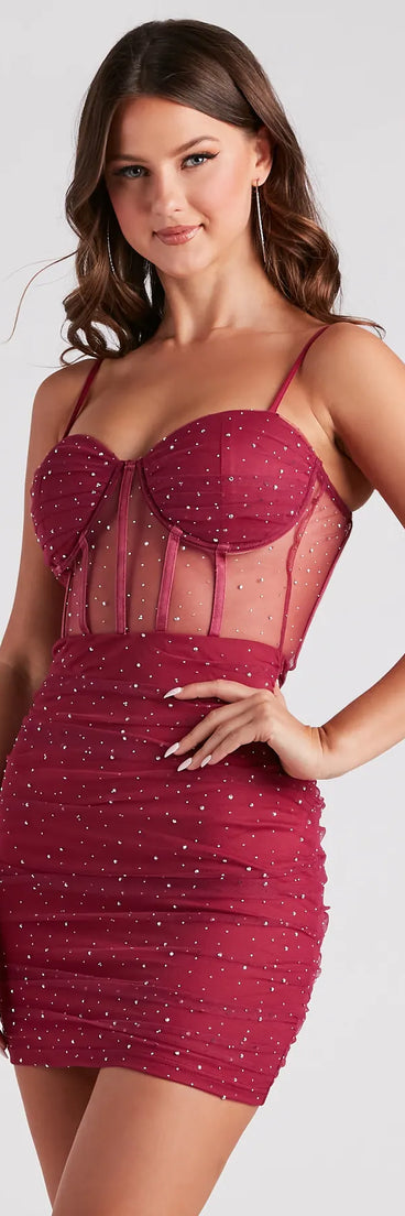 Pop Goes The Party Mesh Mini Dress