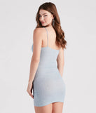 Own Your Sparkle Glitter Knit Mini Dress