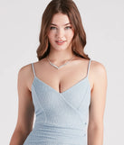 Own Your Sparkle Glitter Knit Mini Dress