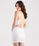 Spread Your Sparkle Sequin Tie Back Dress