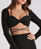 Chic Allure Strappy Waist Mini Dress