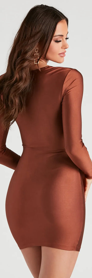 Twist It Right Cutout Mini Dress