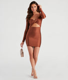 Twist It Right Cutout Mini Dress