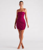 Spoonful of Sultry Crepe Wrap Mini Dress