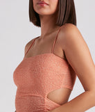 Major Shine Glitter Knit Mini Dress
