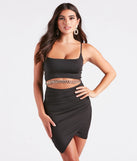 Love Connection Rhinestone Chain Mini Dress