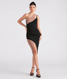 Body Talks Crepe Color Block Midi Dress