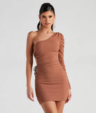 Arm Candy One Shoulder Mini Dress