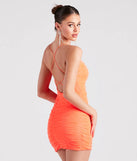 Club Nights Mesh Strappy Mini Dress