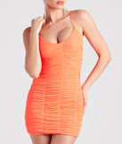 Club Nights Mesh Strappy Mini Dress