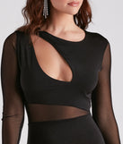 All Eyes On Me Mesh Cutout Dress