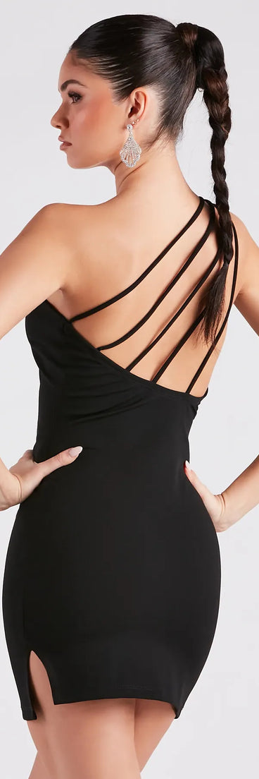 Start The Party Crepe Strappy Mini Dress