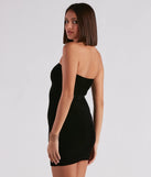 Pop Of Luxe Velvet Strapless Mini Dress